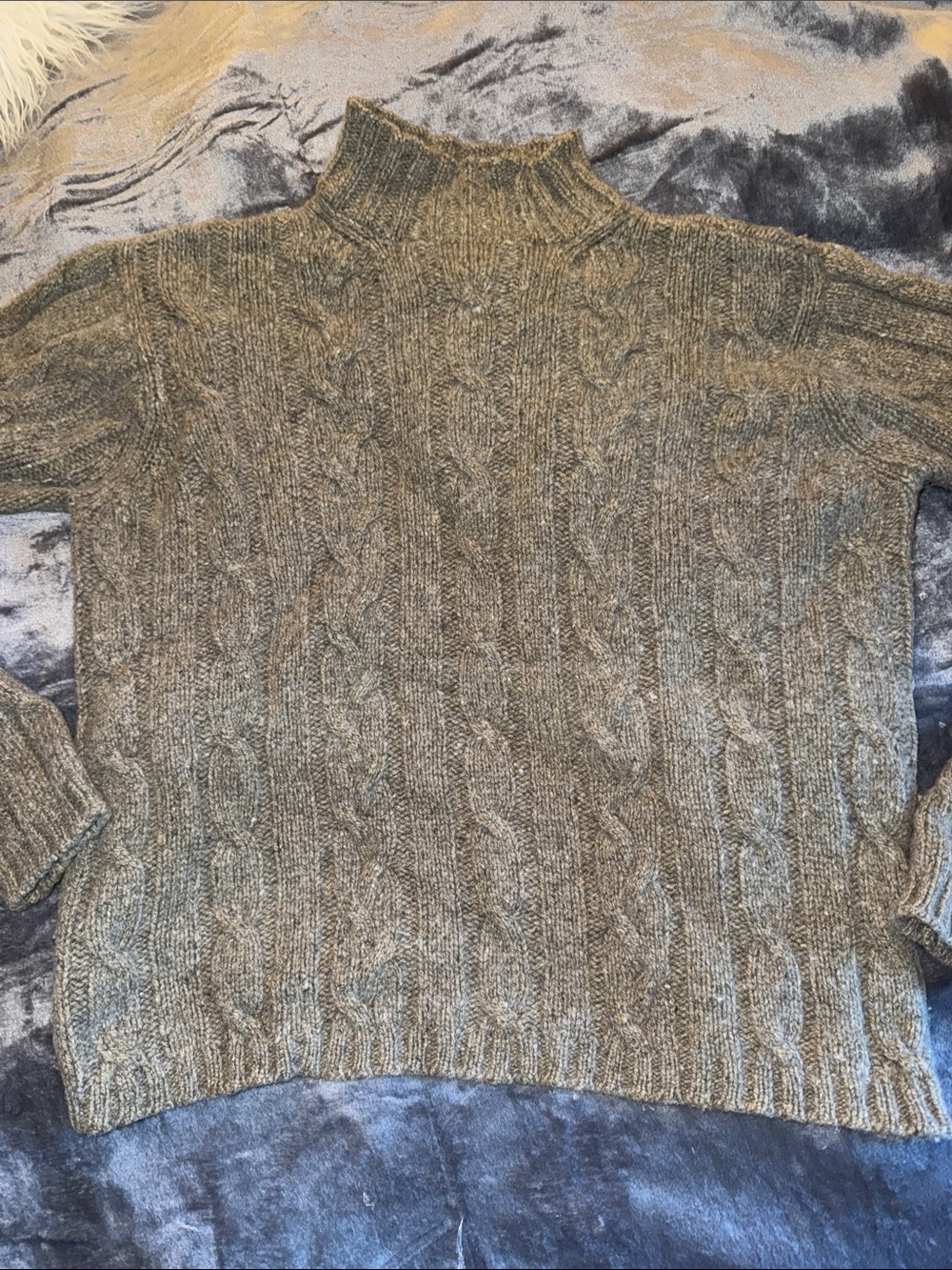 American Eagle donegal wool blend sweater